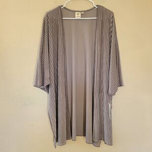 Womens Velvet Burnout Cardigan Kimono Duster Size Xs S Brown Office Casual Nwt